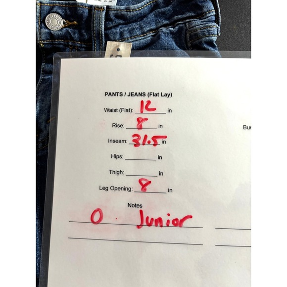 Levi's Superlow Bootcut Jeans Juniors 0 Medium Wash Stretch NWT - Picture 10 of 11